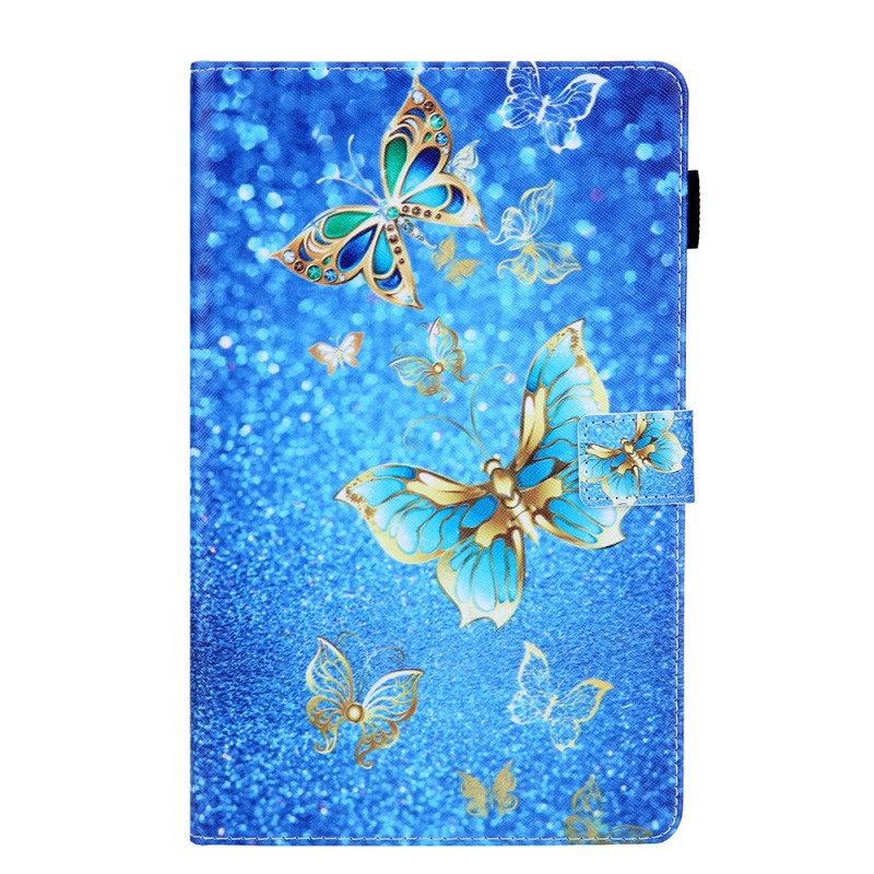 Housse Samsung Galaxy Tab A 10.1 (2019) Papillons Dorés