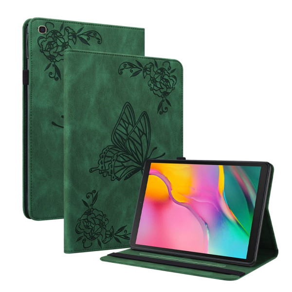 Étui Samsung Galaxy Tab A 10.1 (2019) Effet Cuir Motif Papillon