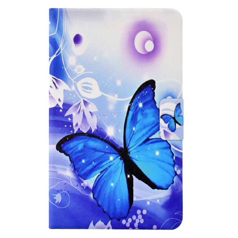 Étui Samsung Galaxy Tab A7 (2022) / (2020) Papillon Bleu Graphique