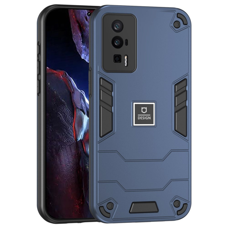 Coque Poco F5 Pro Hybride Effet Métal