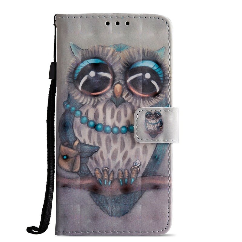 Housse Huawei P20 Miss Hibou 3D