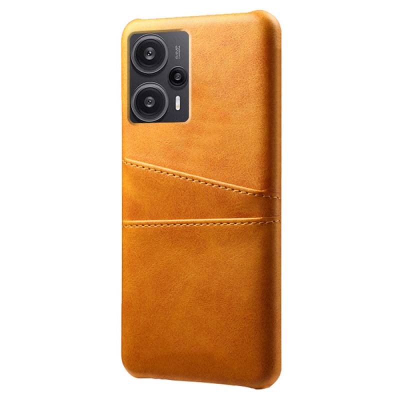 Coque Poco F5 Effet Cuir Porte-Cartes