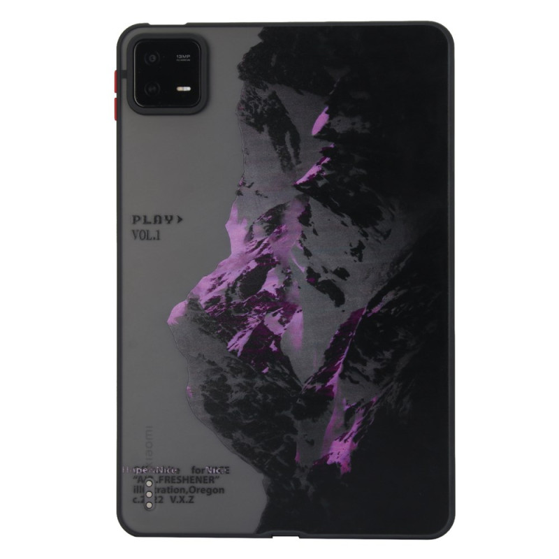 Coque Xiaomi Pad 6 / 6 Pro Montagne Enneigée Violette