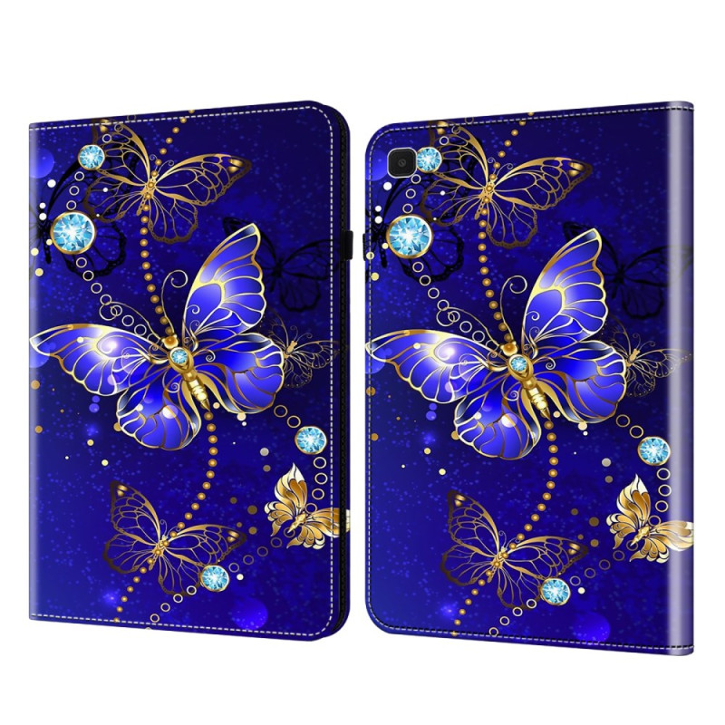 Étui Samsung Galaxy Tab A7 Lite Papillons Diamants