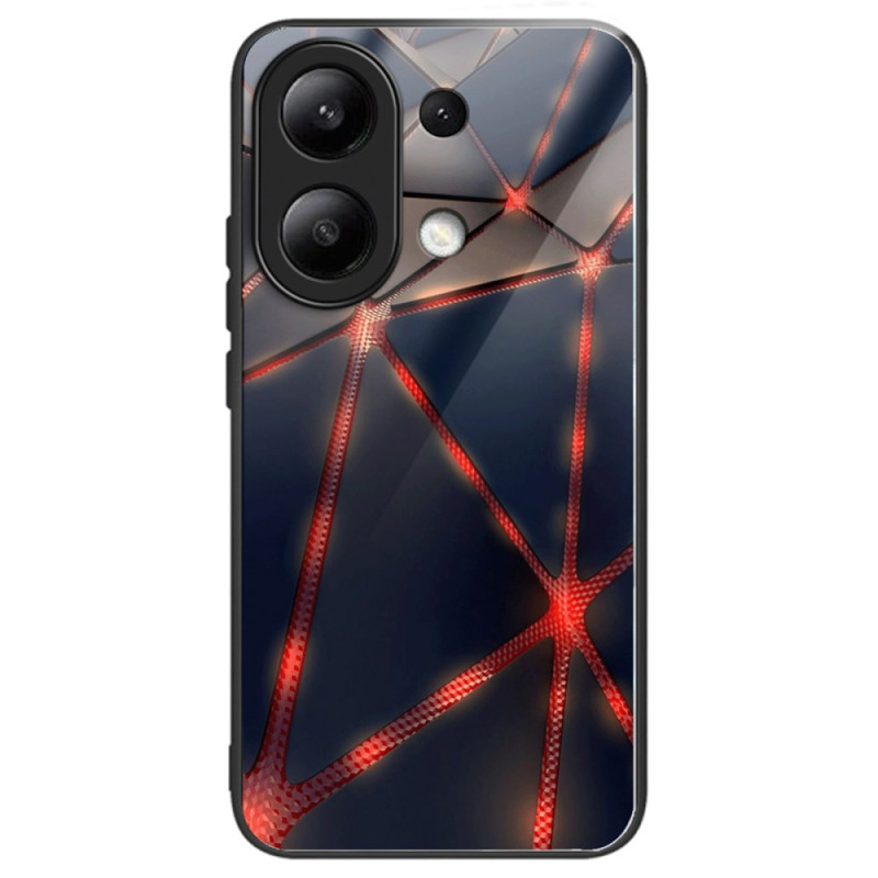 Coque Xiaomi Redmi Note 13 4G Verre Trempé Triangles Rouges