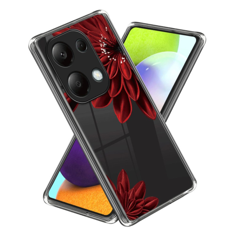 Coque Xiaomi Redmi Note 13 Pro 4G / Poco M6 Pro 4G Fleur rouge