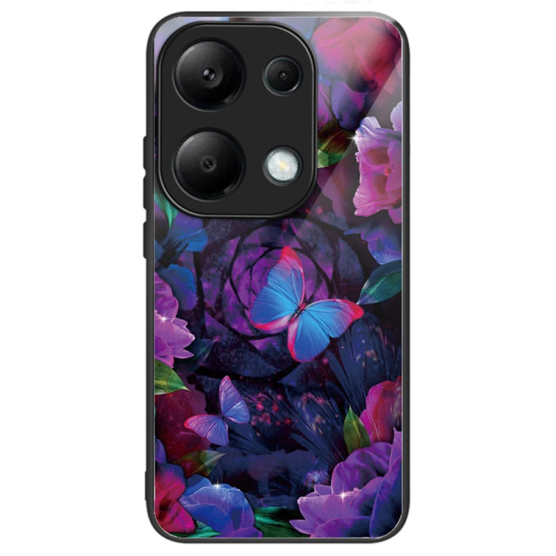 Coque Xiaomi Redmi Note 13 Pro 4G / Poco M6 Pro 4G Verre Trempé Papillons Colorés