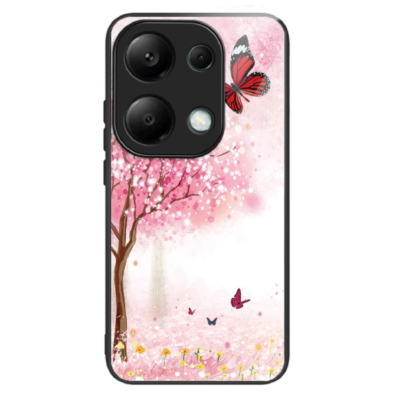 Coque Xiaomi Redmi Note 13 Pro 4G / Poco M6 Pro 4G Verre Trempé Cerisiers en Fleurs