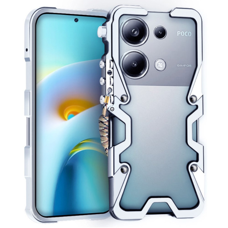 Coque en alliage d'aluminium pour Xiaomi Redmi Note 13 Pro 4G / Poco M6 Pro 4G Alliage d'Aluminium  avec Bras Mécanique