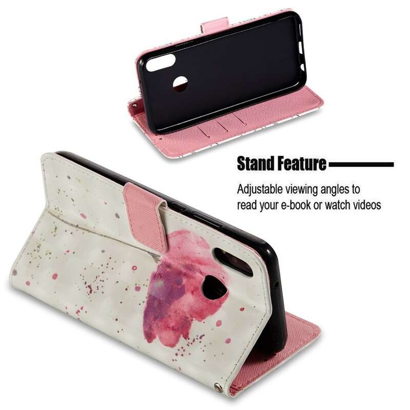 Housse Huawei P20 Lite Coquelicot Aquarelle 3D Housse Huawei P20 Lite Coquelicot Aquarelle 3D