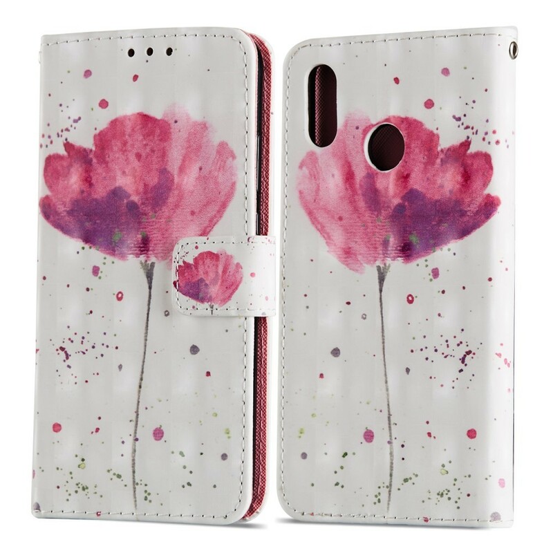 Housse Huawei P20 Lite Coquelicot Aquarelle 3D Housse Huawei P20 Lite Coquelicot Aquarelle 3D