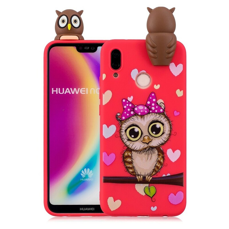 Coque Huawei P20 3D Miss Hibou Coque Huawei P20 3D Miss Hibou