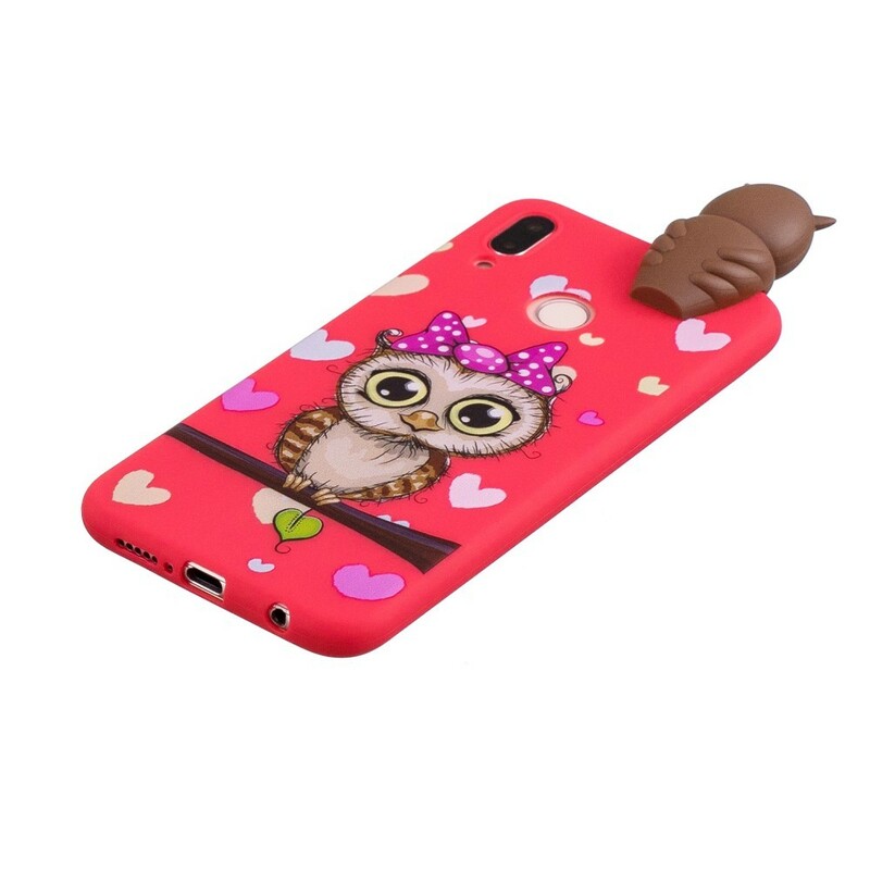 Coque Huawei P20 3D Miss Hibou