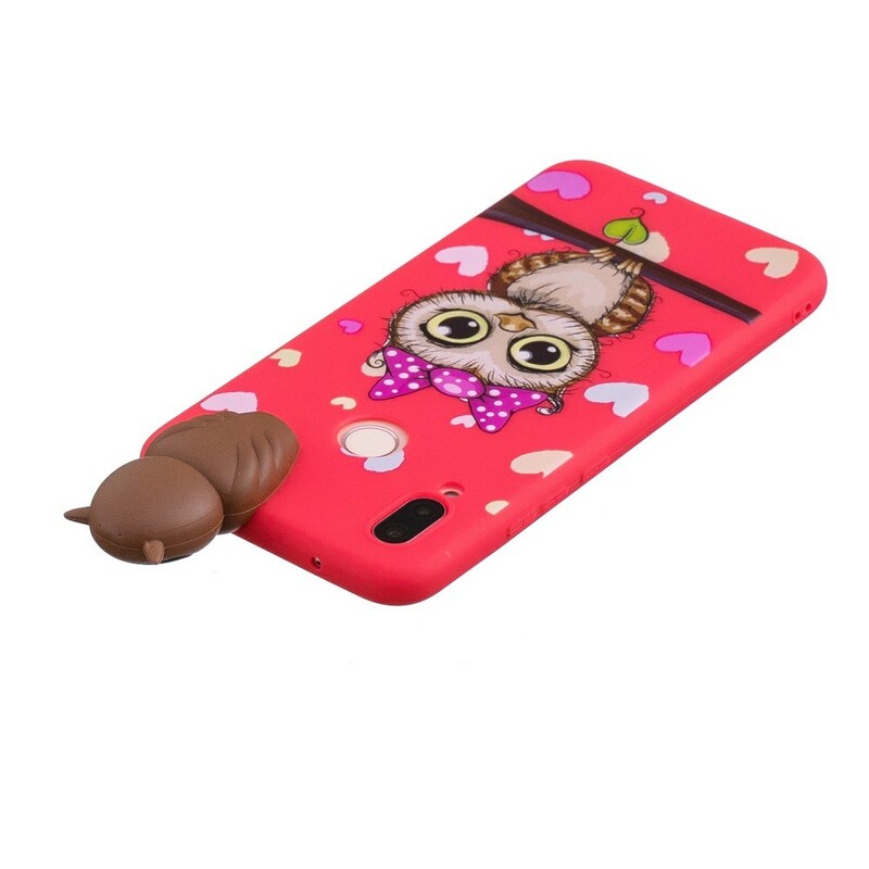 Coque Huawei P20 3D Miss Hibou