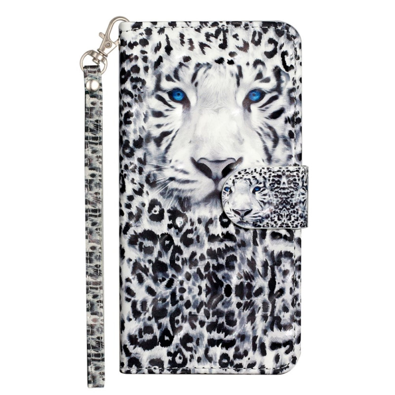 Housse Oppo A38 / A18 Léopard à Lanière