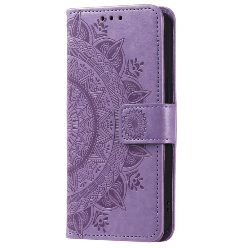 Housse Oppo A38 Fleur Mandala à Lanière
