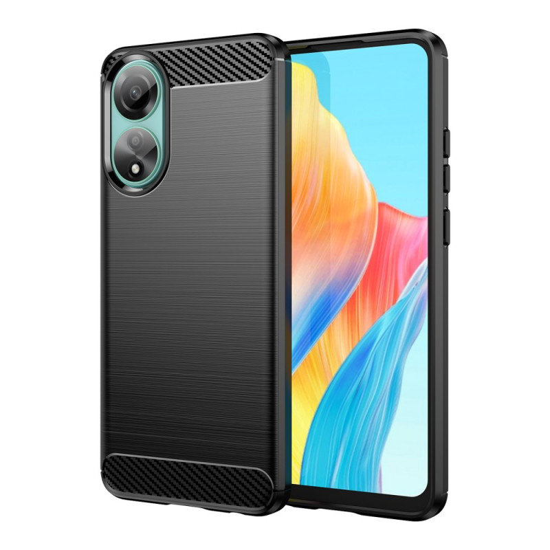 Coque Oppo A78 Fibre Carbone Brossée