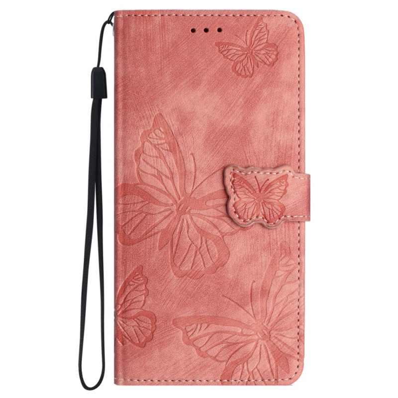 Housse Oppo A98 5G Effet Daim Papillons