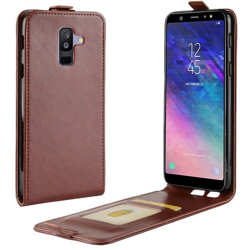 Housse Samsung Galaxy A6 Plus Rabattable Effet Cuir Housse Samsung Galaxy A6 Plus Rabattable Effet Cuir