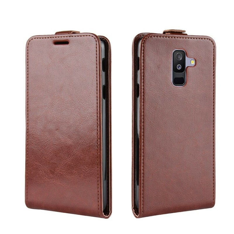 Housse Samsung Galaxy A6 Plus Rabattable Effet Cuir Housse Samsung Galaxy A6 Plus Rabattable Effet Cuir