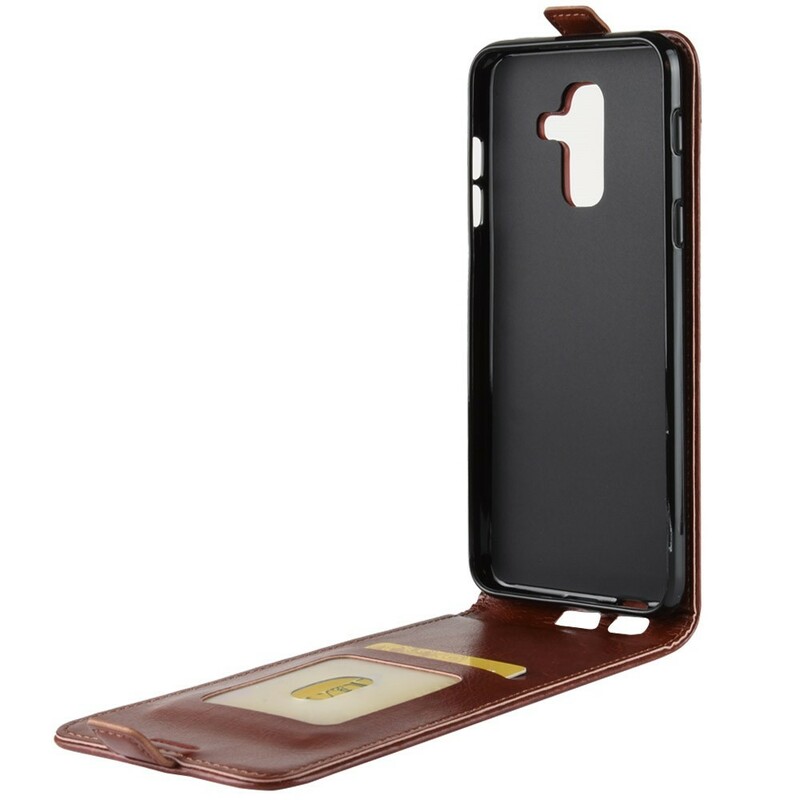 Housse Samsung Galaxy A6 Plus Rabattable Effet Cuir Housse Samsung Galaxy A6 Plus Rabattable Effet Cuir