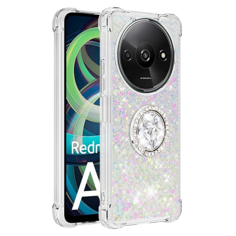 Coque Xiaomi Redmi A3 / Poco C61 Anneau-Support Paillettes