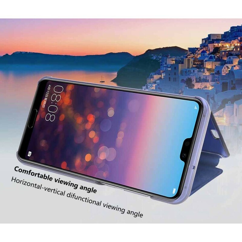 View Cover Huawei P20 Pro Miroir et Simiii Cuir