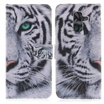 Housse Samsung Galaxy A6 Plus Face de Tigre