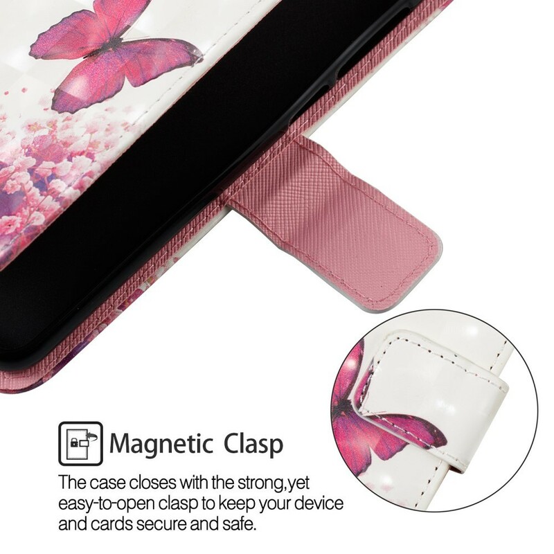 Housse Samsung Galaxy A6 Papillons Rouges 3D