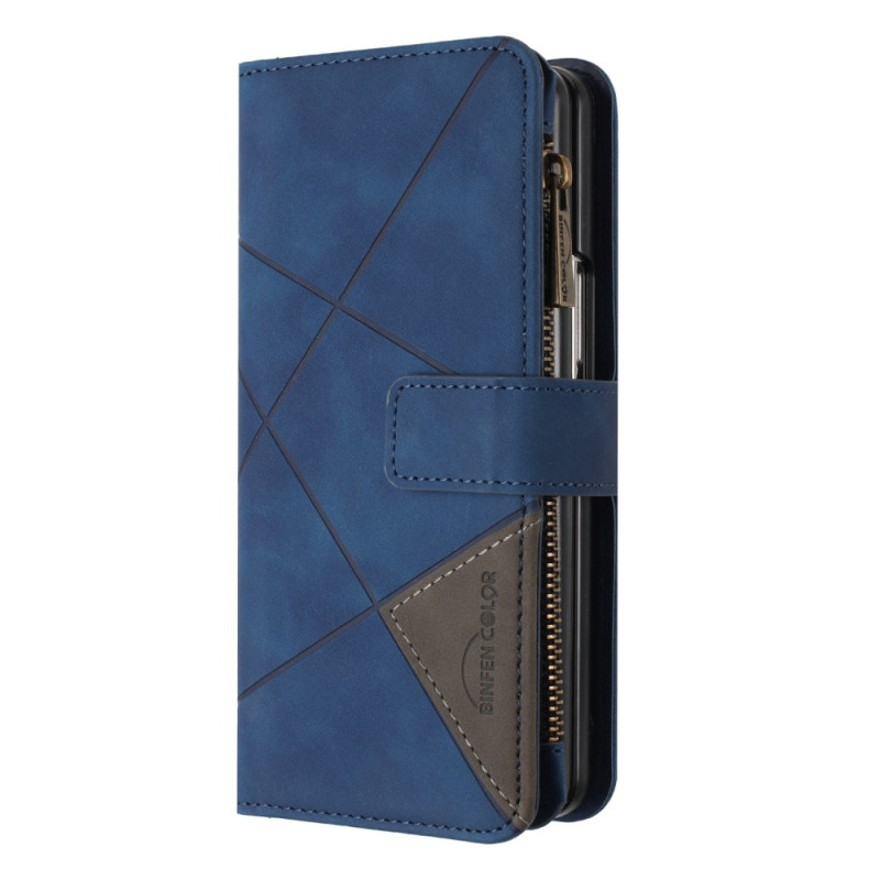 Housse Samsung Galaxy Z Fold 6 Portefeuille Géométrie BINFEN COLOR