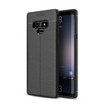 Coque Samsung Galaxy Note 9 Effet Cuir Litchi Double Line