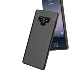 Coque Samsung Galaxy Note 9 Effet Cuir Litchi Double Line