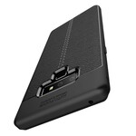 Coque Samsung Galaxy Note 9 Effet Cuir Litchi Double Line