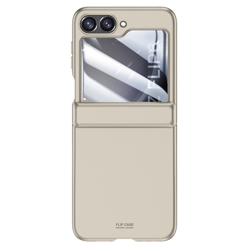 Coque Samsung Galaxy Z Flip 6 5G Protection de Charnière et Film Écran Arrière en Verre Trempé