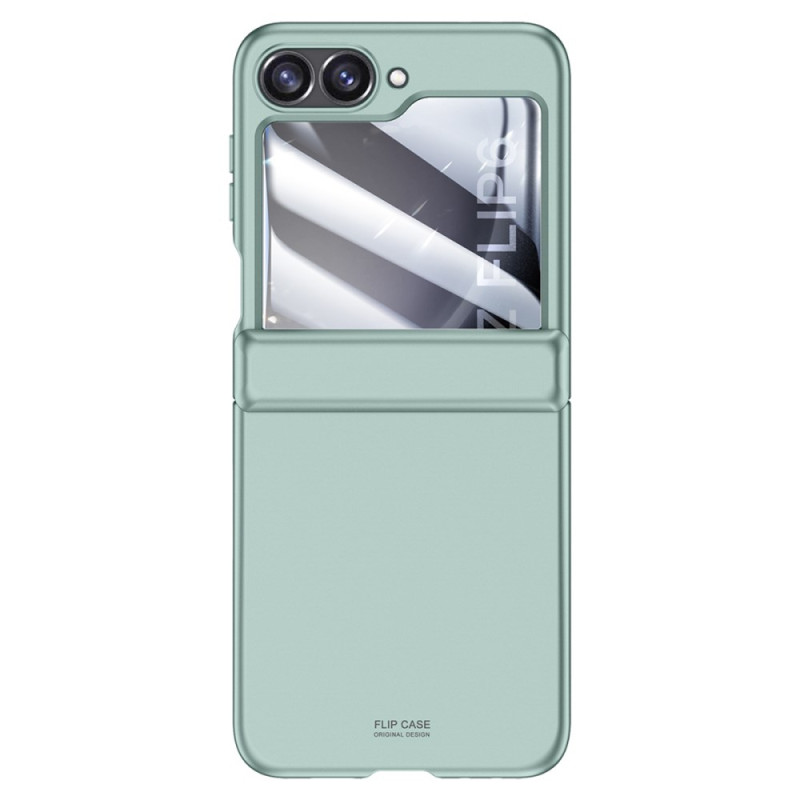 Coque Samsung Galaxy Z Flip 6 5G Protection de Charnière et Film Écran Arrière en Verre Trempé