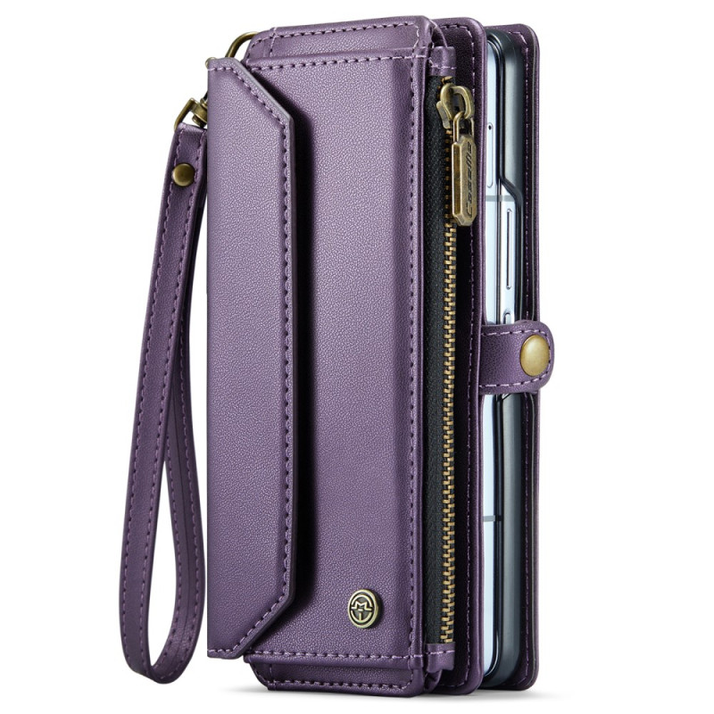 Housse Samsung Galaxy Z Fold 6 Portefeuille Bandoulière et Lanière CASEME