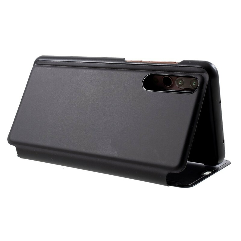 Flip Cover Huawei P20 Pro Miroir et Effet Cuir