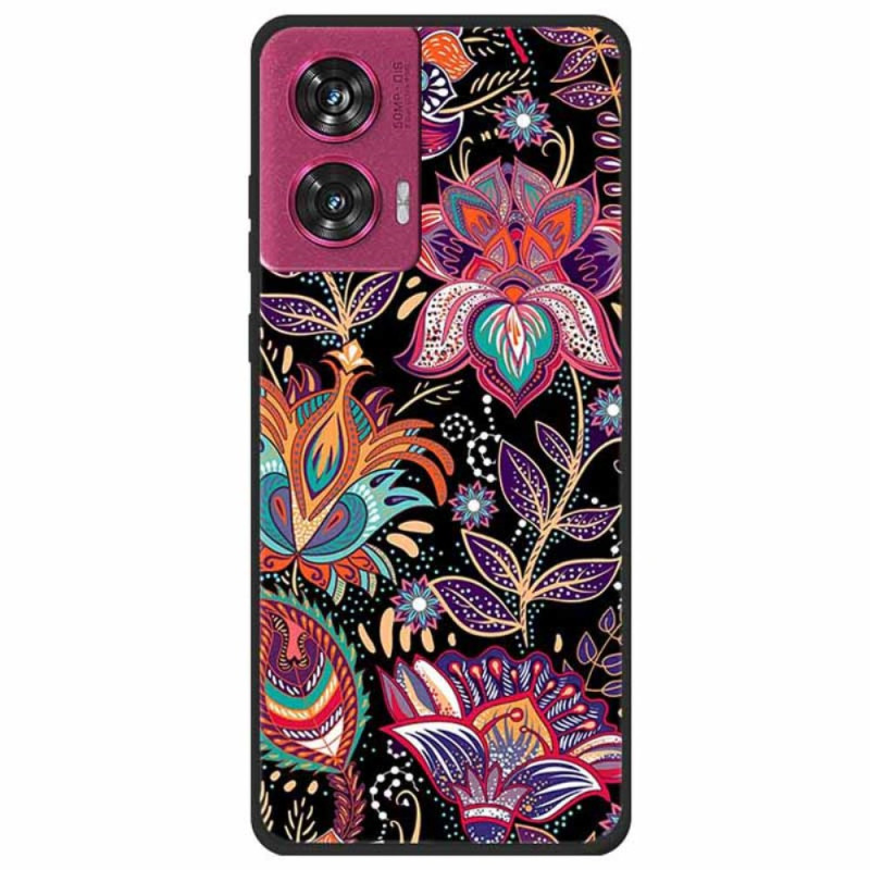 Coque Motorola Edge 50 Fusion Fleurs Violettes