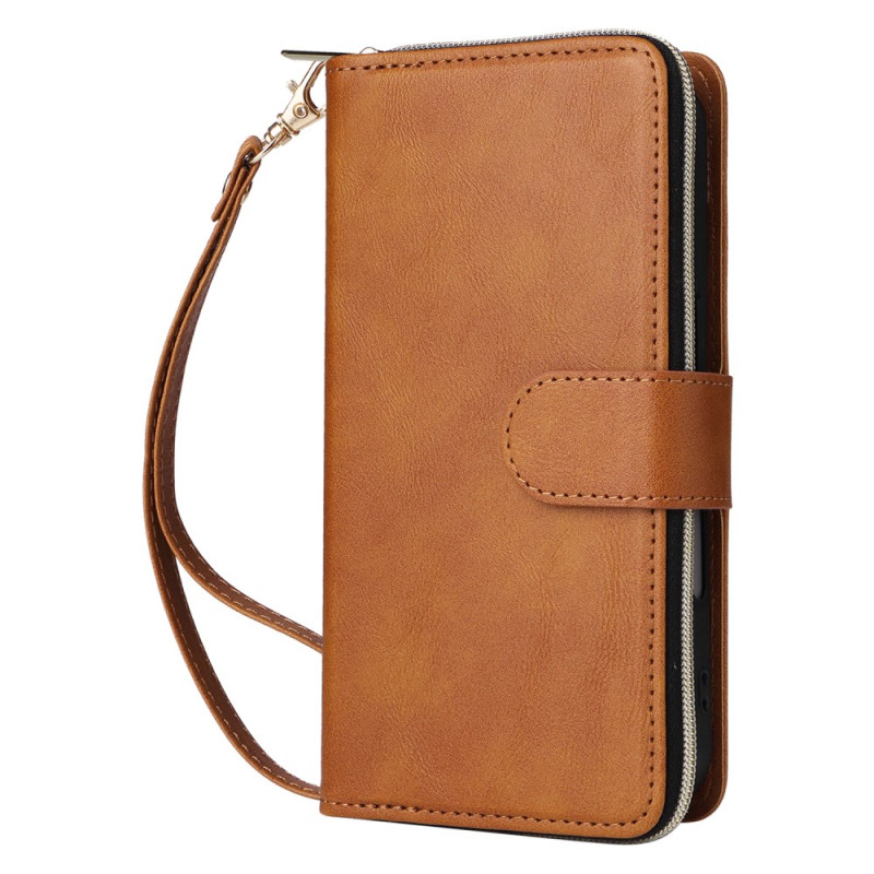 Housse iPhone 16 Portefeuille 9 Porte-Cartes et Porte-Monnaie