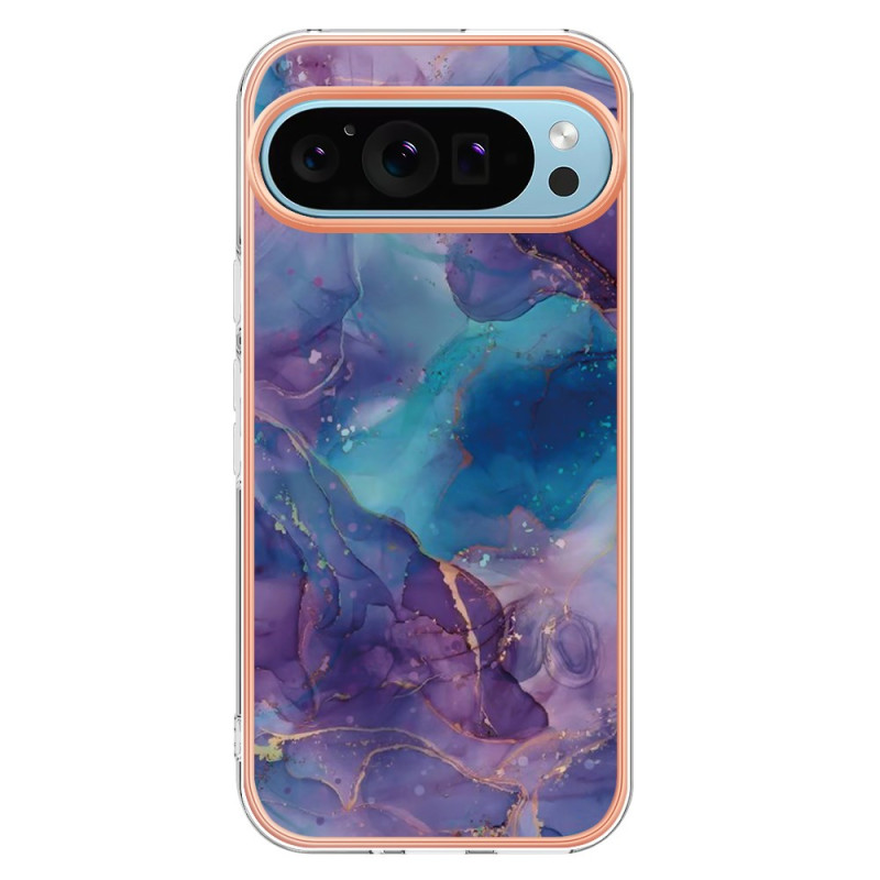 Coque Google Pixel 9 / Pixel 9 Pro Anneau-Support Décor Marbre