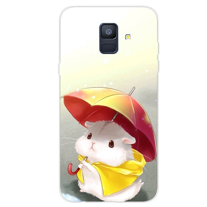 Coque Samsung Galaxy A6 Souris Sous la Pluie - Ma Coque