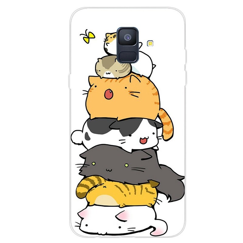 Coque Samsung Galaxy A6 Tas De Chats Cartoons