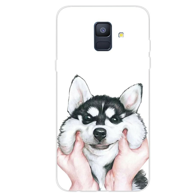 Coque Samsung Galaxy A6 Tête de Loup 