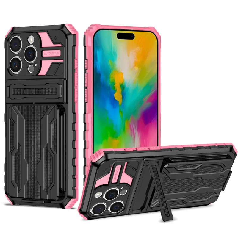 Coque iPhone 16 Pro Max Porte-Cartes et Support Intégrés