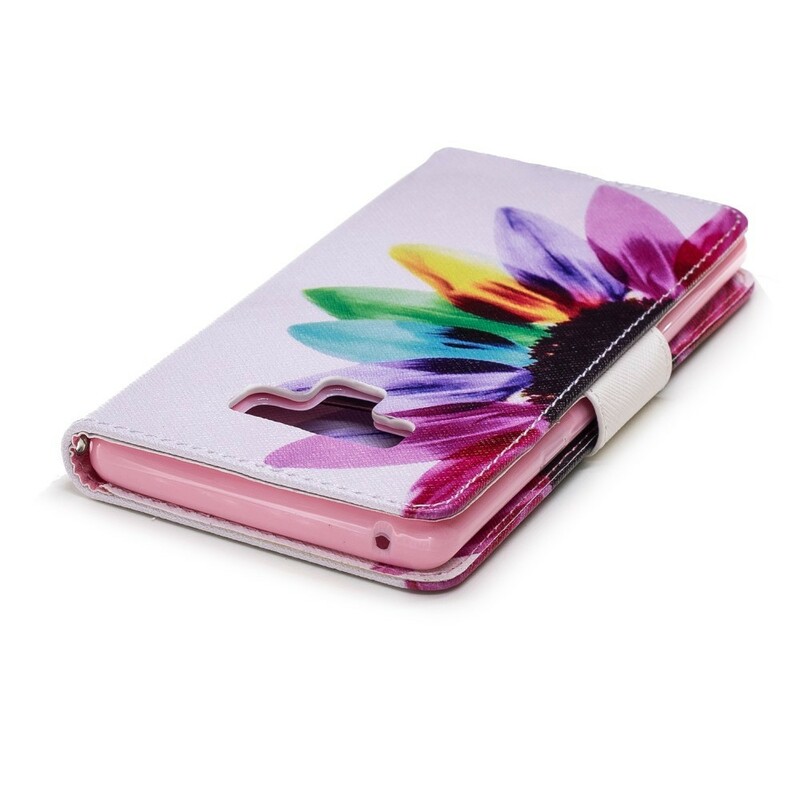 Housse Samsung Galaxy Note 9 Fleur Aquarelle