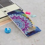 Coque Samsung Galaxy Note 9 Hibou Mandala Fluorescente