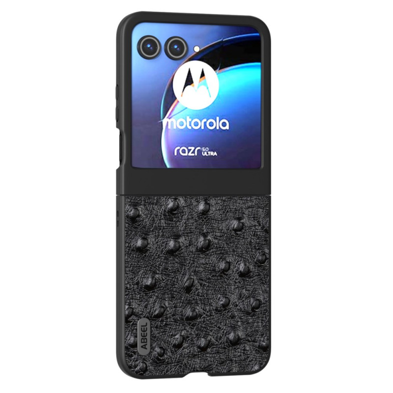 Coque Motorola Razr 70 / 60 / 50 Cuir Texture Autruche ABEEL