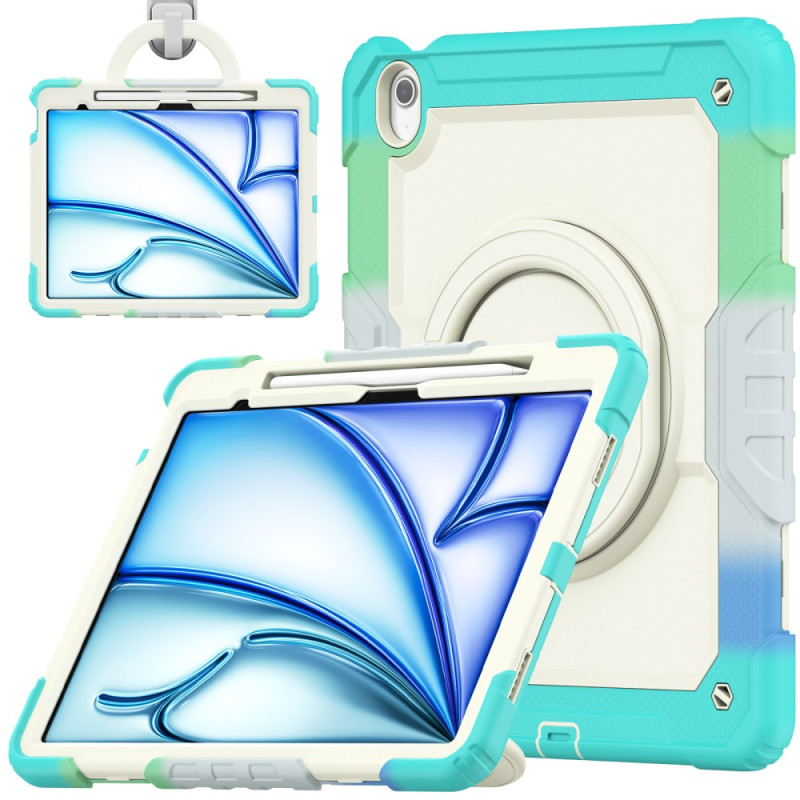 Coque iPad Air 13 (2025) (2024) Multicolore Support et Sangle