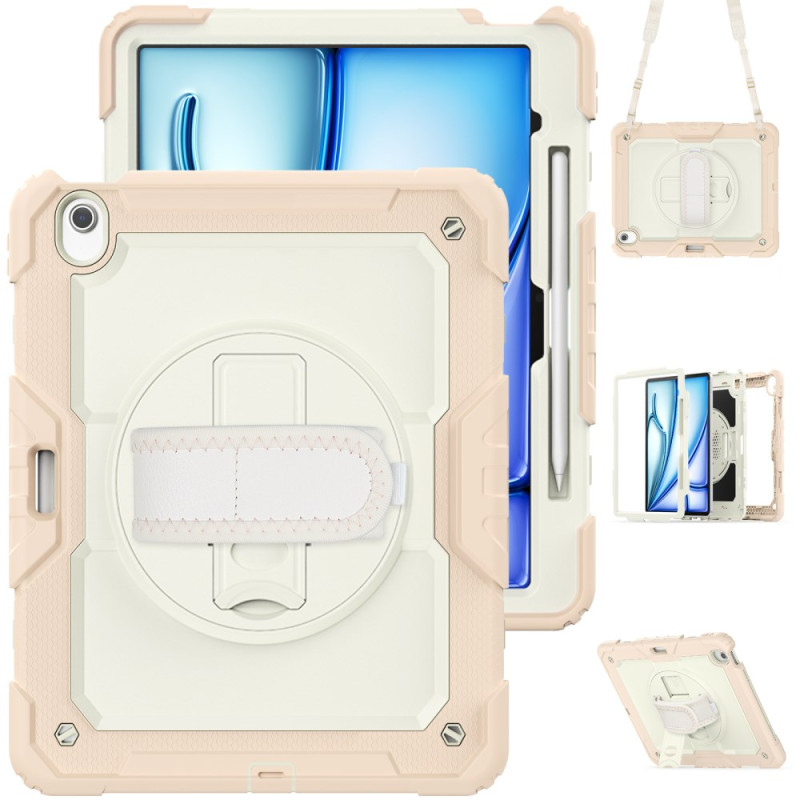 Coque iPad Air 13 (2025) (2024) Protection Complète avec Sangle et Bandoulière