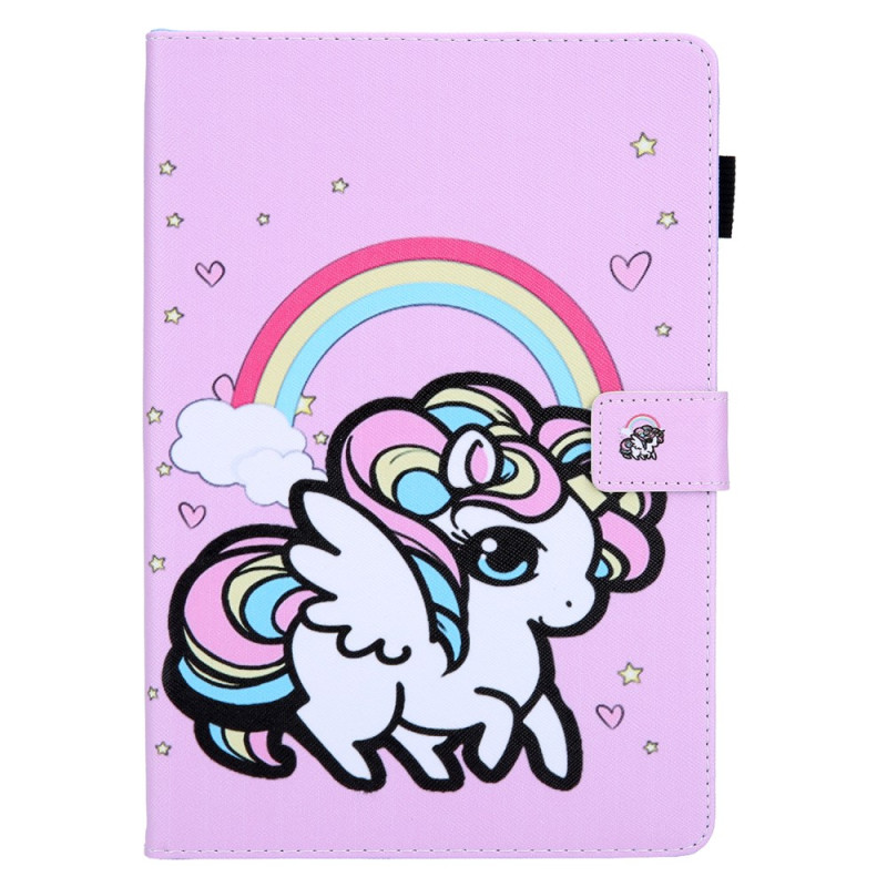 Housse iPad Pro 11 (2024) Licorne Arc-en-ciel